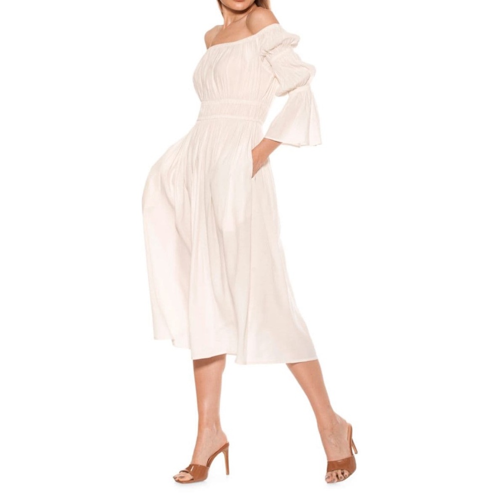 Alexia Admor Rey Off the Shoulder Midi Dress